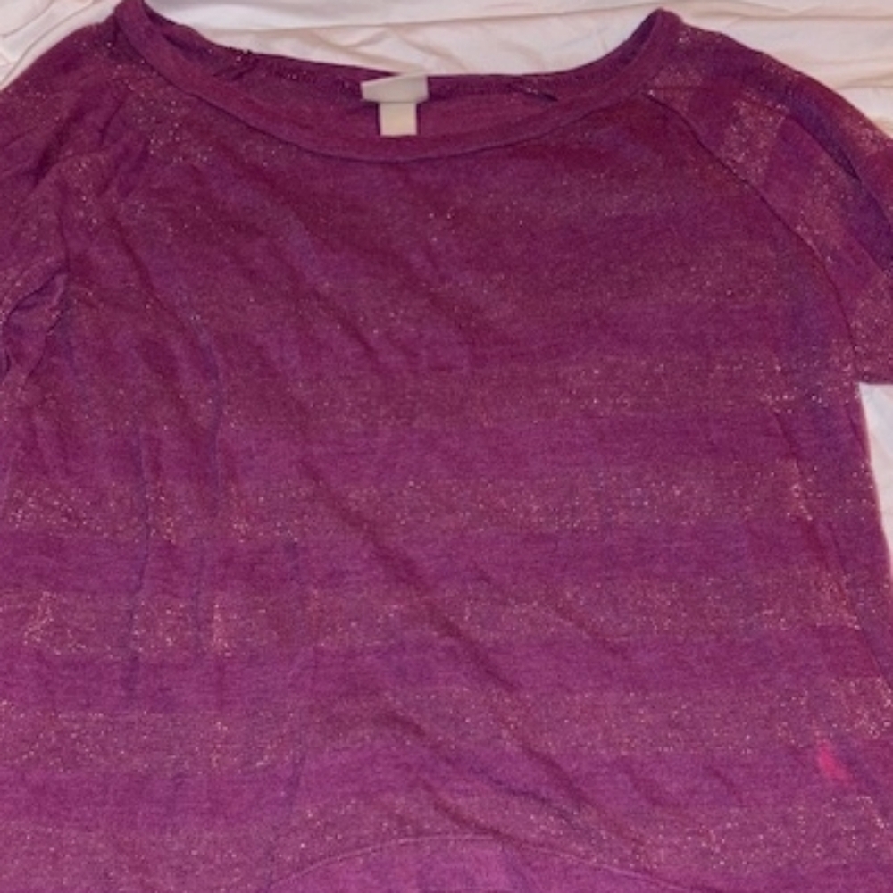 Mossimo Supply Co. Purple Long Sleeve Tee
